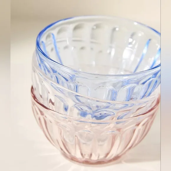 NWT Anthro Set/3 The Latte Glass Cereal Bowls Amelie Edition - Picture 2 of 8